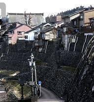 富山市八尾山田　街並み